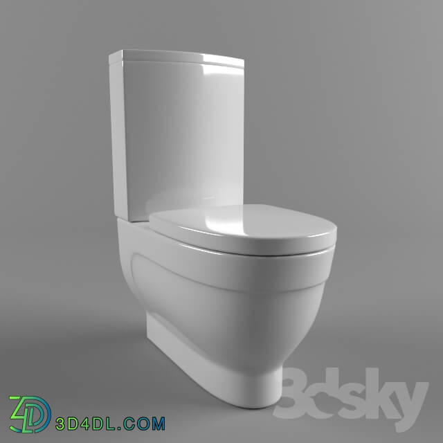 Toilet and Bidet - WC-compact outdoor Vitra Form 500 9730V003-1165