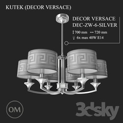 Ceiling light - KUTEK _DECOR_ DEC-ZW-6-VERSACE-A-SILVER 