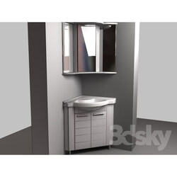 Bathroom furniture - sink angle x 60 _ zerk 