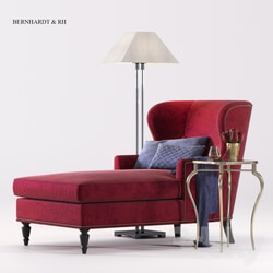 Arm chair - BERNHARDT Nadine Chaise _amp_ RH 