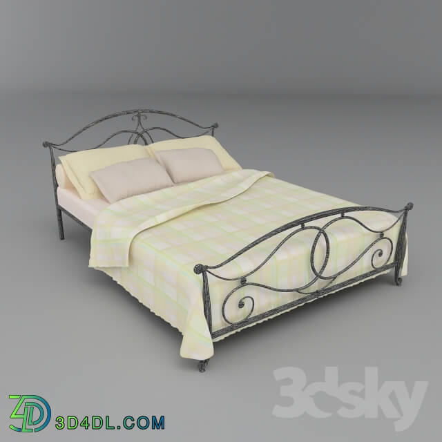 Bed - bed forged