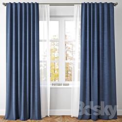 Curtain - EMERY LINENCOTTON DRAPE-Pottery Barn 