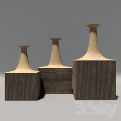 Vase - Set of Three Vessels by Bruno Gambone 