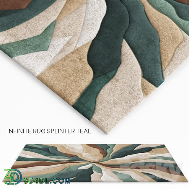 Carpets - Infinite Splinter Teal Rug