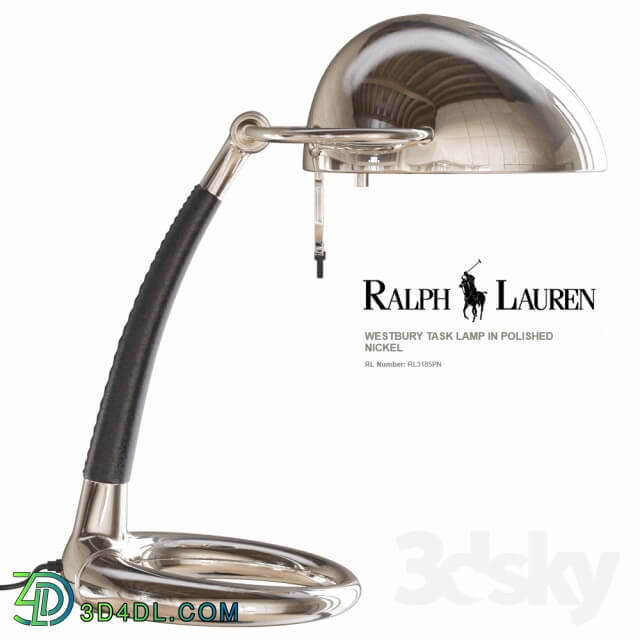 Table lamp - Ralph Lauren WESTBURY TASK LAMP IN POLISHED NICKEL RL3185PN
