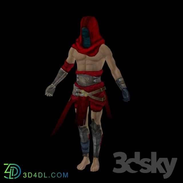 Creature - Warrior low-poly models