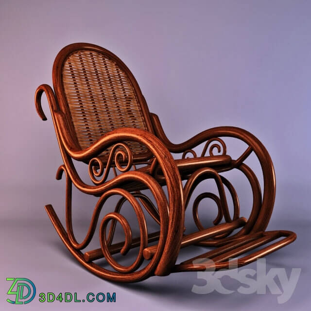 Arm chair - rattan rocking chair