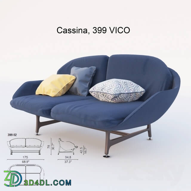 Sofa - Contemporary sofa 399 VICO