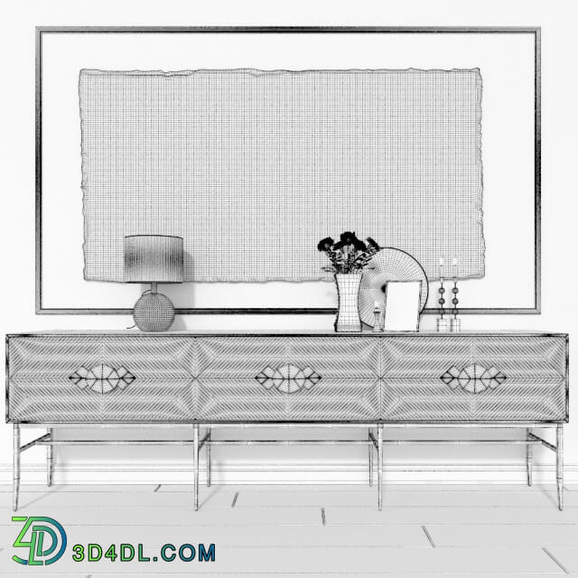 Sideboard _ Chest of drawer - Byron Entertainment Console. Decor