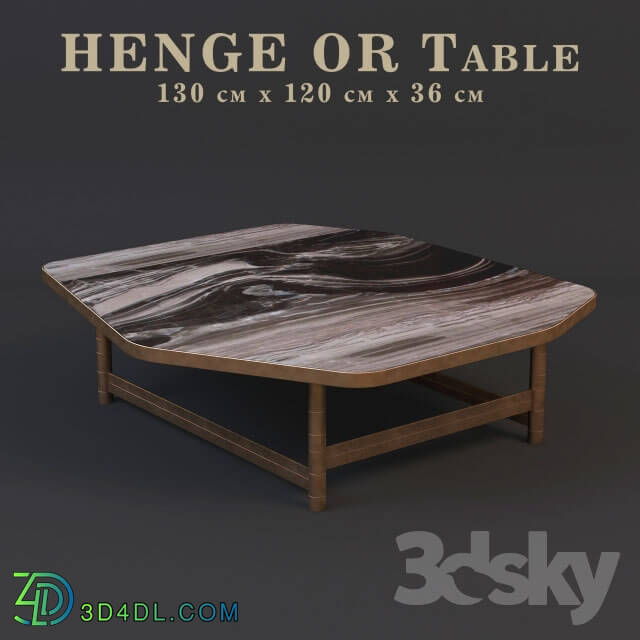 Table - Coffee table HENGE OR TABLE 130x120