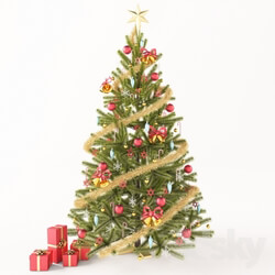 Other decorative objects - Christmas tree with gifts 
