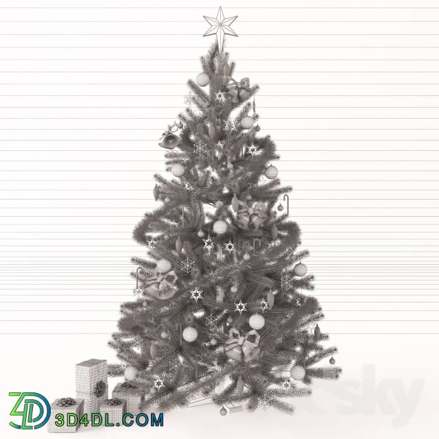 Other decorative objects - Christmas tree with gifts