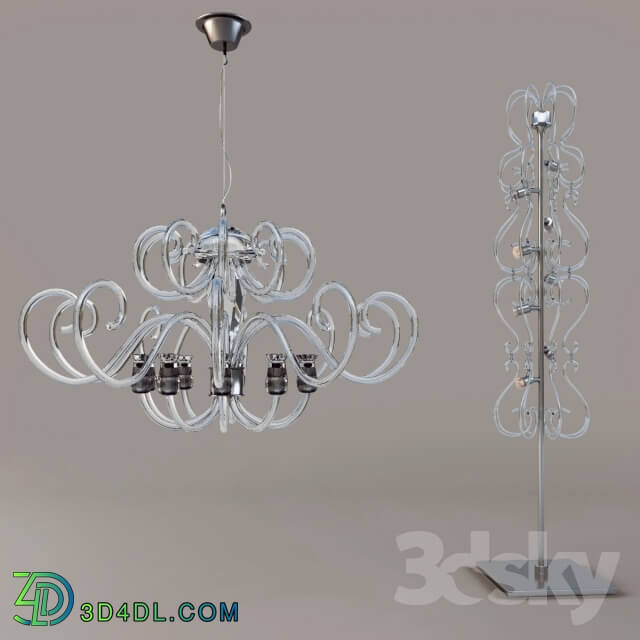 Ceiling light - glass art-lamp