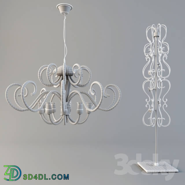 Ceiling light - glass art-lamp