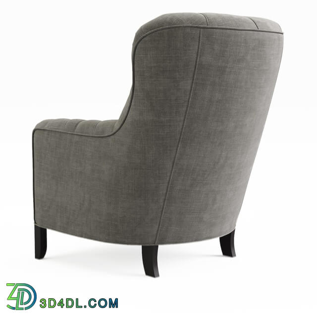 Arm chair - ARHAUS CLUB 34__39___39_TUFTED UPHOLSTERED CHAIR IN TWEED