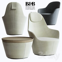 Arm chair - B _ B Italia Harbor armchair 