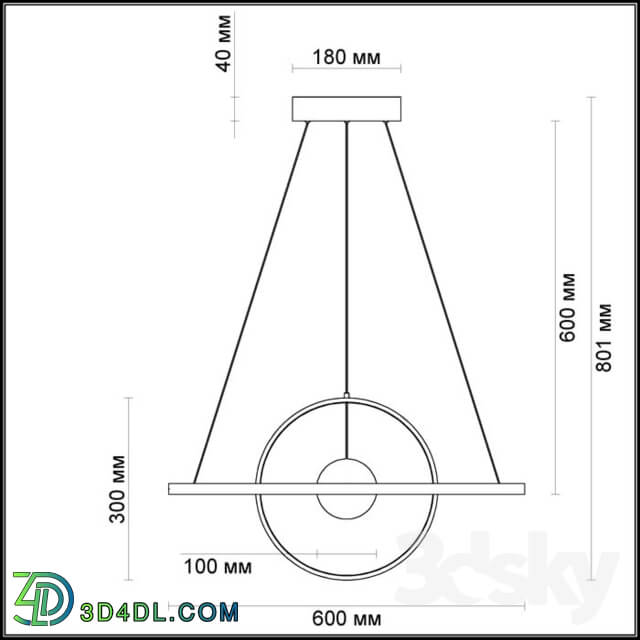 Ceiling light - Chandelier ODEON LIGHT 4031 _ 40L LOND