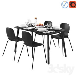 Table _ Chair - IKEA LISABO and SVENBERTIL 