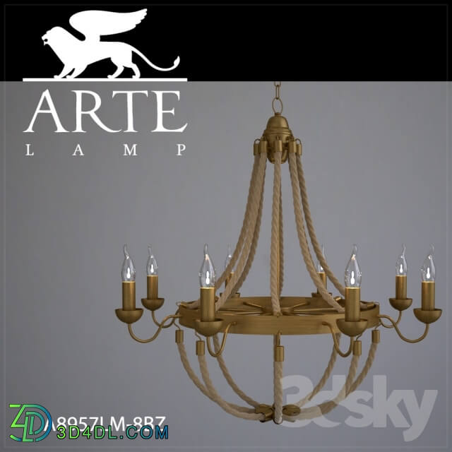 Ceiling light - Chandelier ArteLamp A8957LM-8BZ