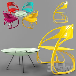 Table _ Chair - chair butterfly 