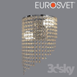 Ceiling light - OM Bra with crystal Eurosvet 3102_2 Cinila chrome 