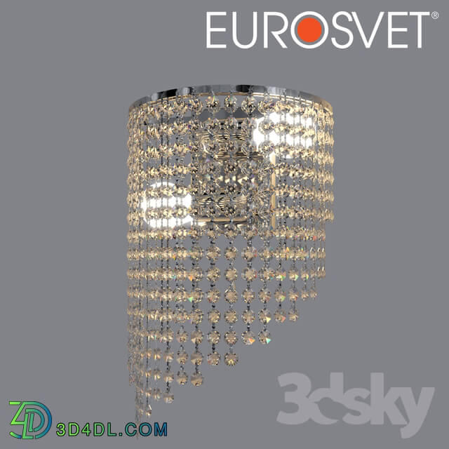 Ceiling light - OM Bra with crystal Eurosvet 3102_2 Cinila chrome