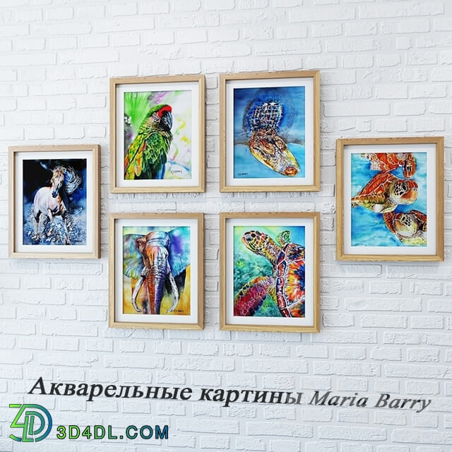 Frame - Watercolor paintings Maria Barry