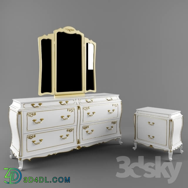 Sideboard _ Chest of drawer - chest of drawers and bedside table
