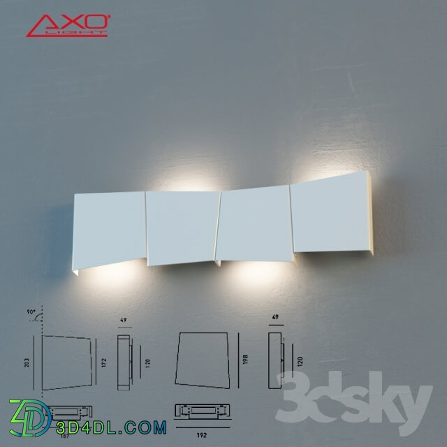 Wall light - Axo light _ Rythmos