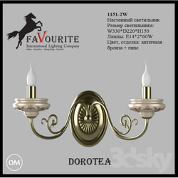 Wall light - Favourite 1151-2W Sconce 