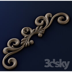 Decorative plaster - The pattern carved 