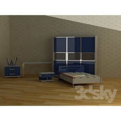 Full furniture set - Bedroom for boy 