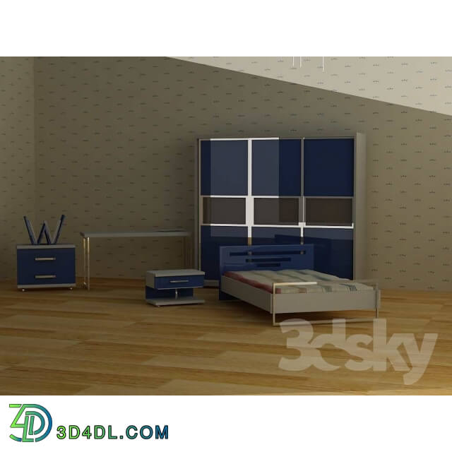 Full furniture set - Bedroom for boy