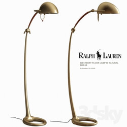 Floor lamp - Ralph Lauren WESTBURY FLOOR LAMP IN NATURAL BRASS RL1185NB 