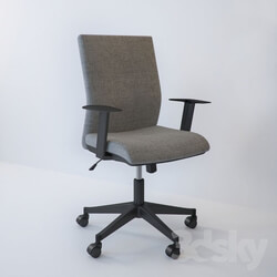 Office furniture - Office chair back support with a cube mechanism 