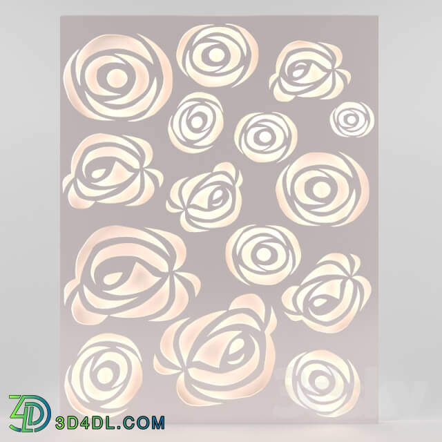 Other decorative objects - Decorative panel with backlight