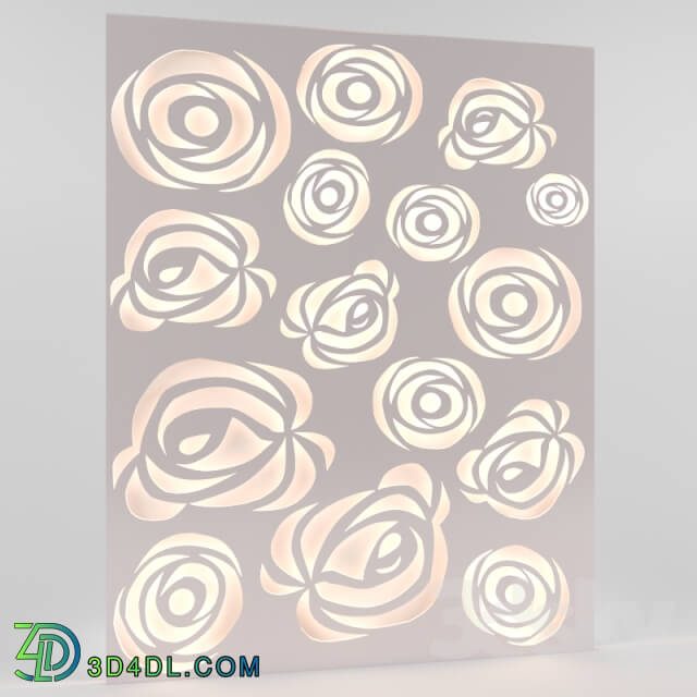 Other decorative objects - Decorative panel with backlight