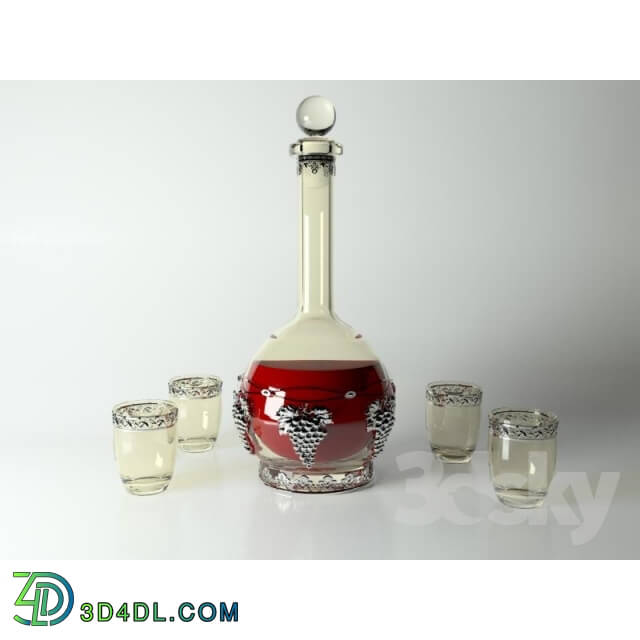 Tableware - Wine Set Grape