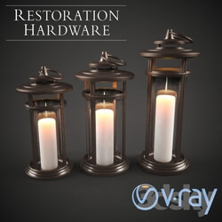 Table lamp - Candle Lantern Restoration Hardware 