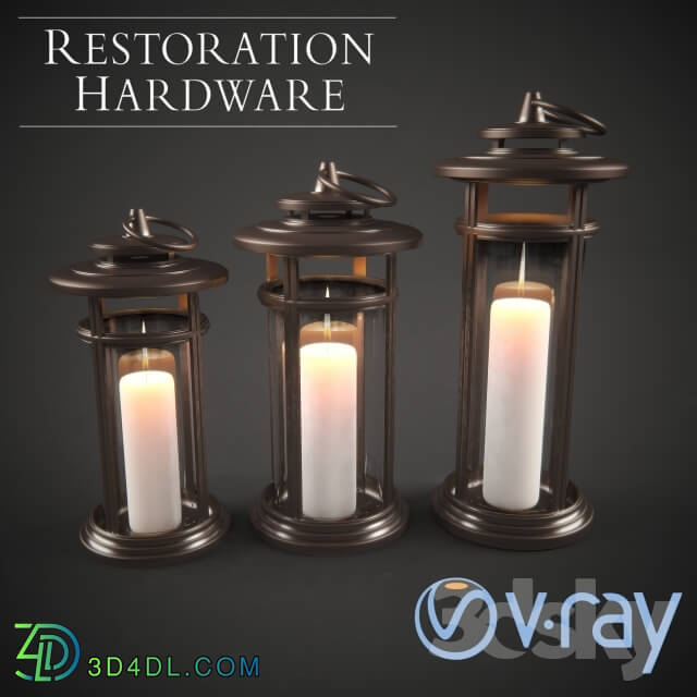 Table lamp - Candle Lantern Restoration Hardware