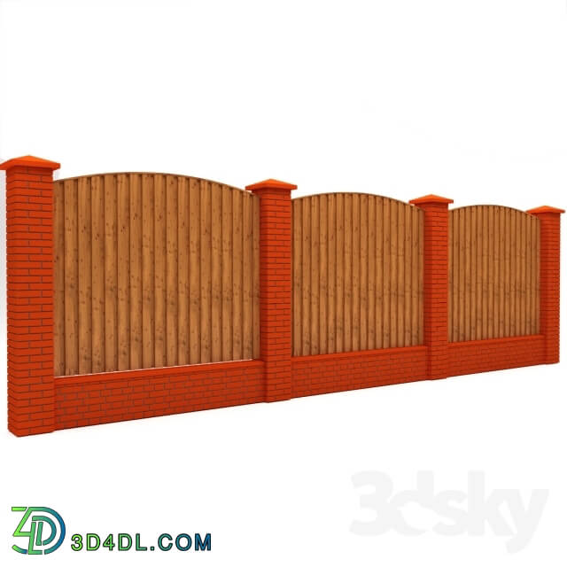 Other architectural elements - 3 sections of the fence