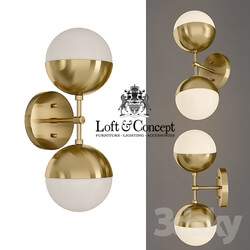 Wall light - Sconce Copper Light Bra Duos Brass 