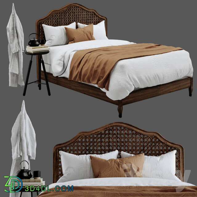 Bed - RH Lorraine Caned Bed