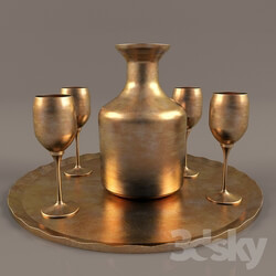 Tableware - PITCHER _ GLASS golden 
