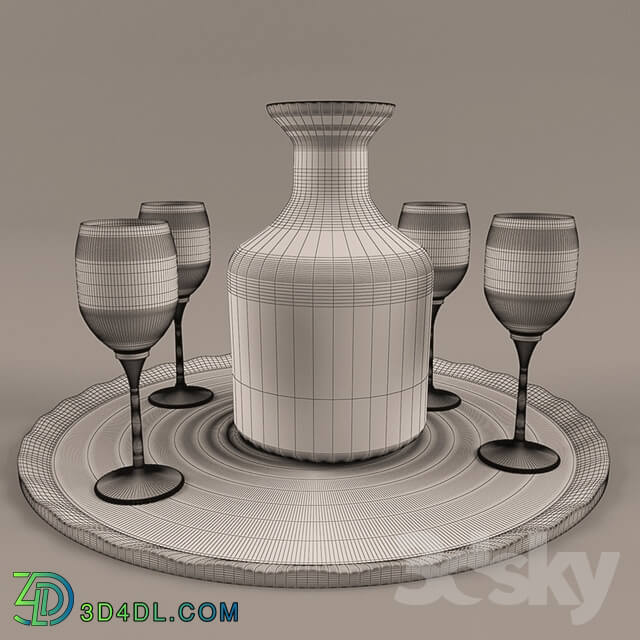 Tableware - PITCHER _ GLASS golden