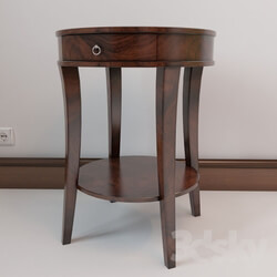 Table - Classic wooden round table Morelato Tavolino Biedermeier 