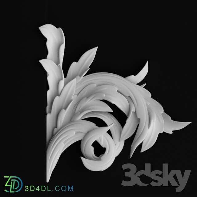 Decorative plaster - bar 03