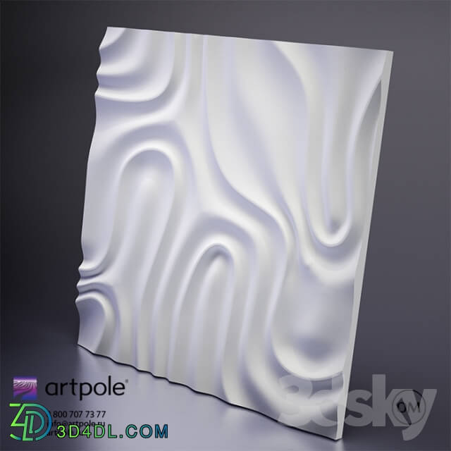 3D panel - Gypsum 3D panel from Foggy Artpole