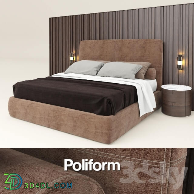 Bed - Poliform Laze bed