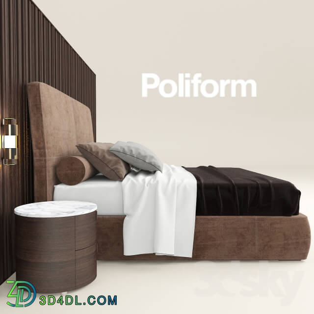 Bed - Poliform Laze bed